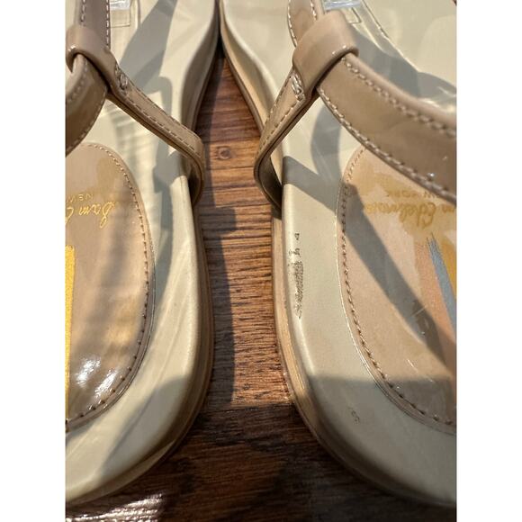 Sam Edelman Women's Naomi Thong Sandals Beige Size 9 Pre-Loved Stylish Comfort - Picture 11 of 11